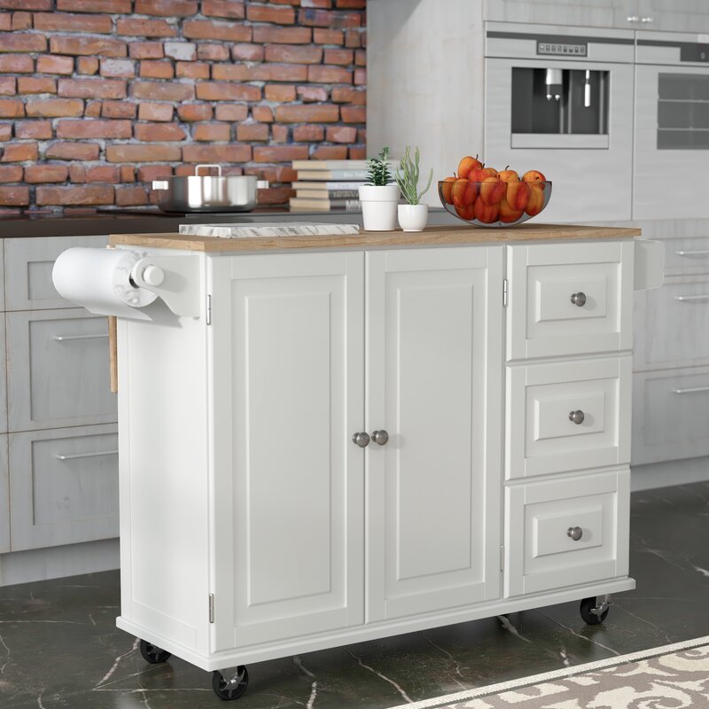 Andover Mills Kuhnhenn Kitchen Island & Reviews | Wayfair